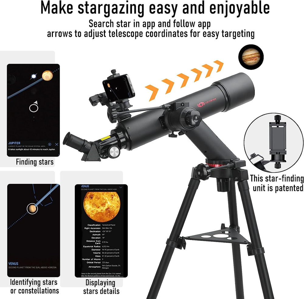 Galaeyes Smart Telescope 600x92mm AZ w/Star-Finding System