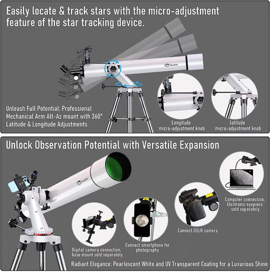 GALAEYES Telescopes 900x100mm AZ w/Star-Finding System